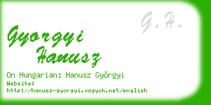 gyorgyi hanusz business card